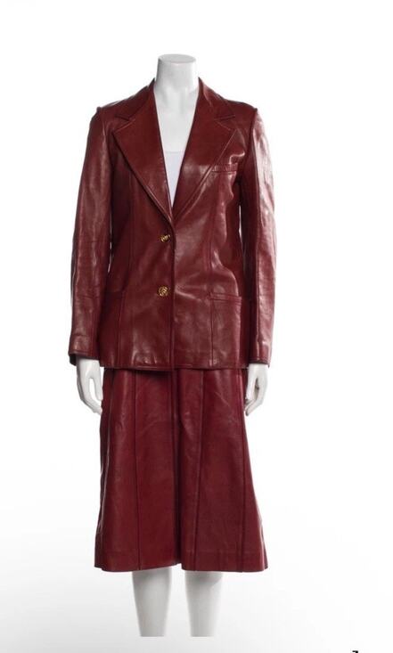 Gucci Jackets & Blazers - Vintage 1990’s Gucci Leather Blazer And Skirt